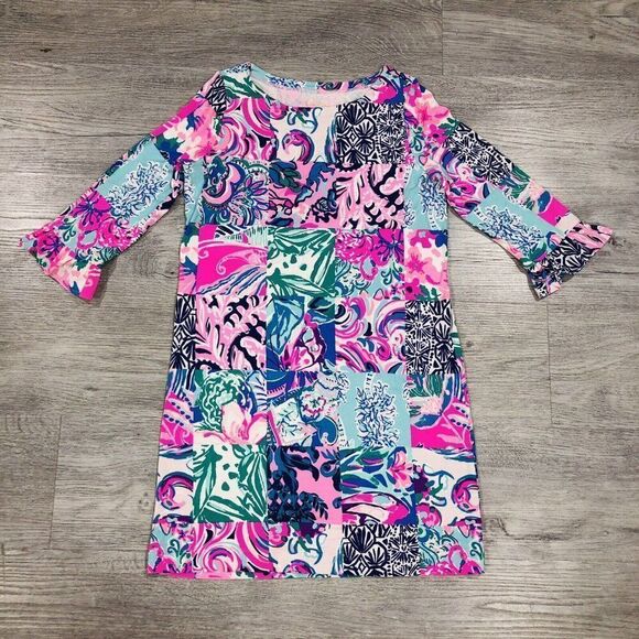 Lilly Pulitzer Girls UPF 50+ Sophie Dress Patch To Patch Size XL